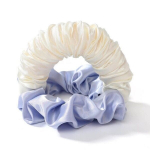 Mink&scaron;tas plaukų suktukas-gumytė Silk, baltas