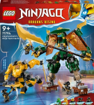 LEGO&reg; NINJAGO 71794 Nindzių robotų komanda Lloyd ir Arin, nindzių žaislas vaikams