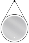 Vonios veidrodis Mexen Reni Black LED, juodas