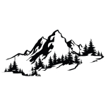 Sienų dekoracija Mountain, 1 vnt