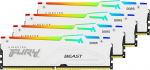 Operatyvioji atmintis (RAM) Kingston Fury Beast RGB 128GB (4x32GB) DDR5 5200MT/s CL40 XMP KF552C40BWAK4-128