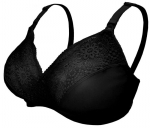 Žindymo liemenėlė Carriwell Lace Nursing, įv. dydžių, juoda