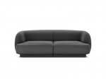 Sofa Micadoni Home Miley 184x85x74 cm, pilka