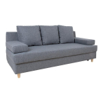 Sofa su patalynės dėže Vella, pilka