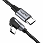 Kampinis USB-C laidas 480Mb/s 0.5m juodai pilkas
