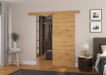 Stumdomos durys ADRK Furniture Daan 86, rudos