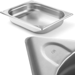 Kitchen Line GN 1/2 plieninis konteineris, auk&scaron;tis 65 mm - Hendi 806326