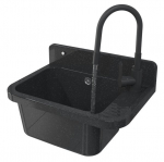 Ūkinės kriauklė Granitan, juoda