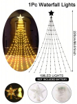 Kalėdinė girlianda 198 LED, 2.2 m