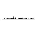 Opviq sieninė dekoracija Dubai Skyline, 13 cm