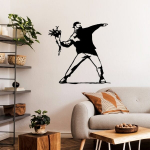 Pakabinama dekoracija Banksy Metal 01, 1 vnt.