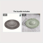 Plastikinis kanalizacijos sietelis plaukams, Floor Drain Grey 1 + Floor Drain Green 1
