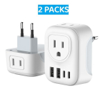 UK-EU kelioninis adapteris su USB