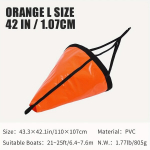 Jūrinis para&scaron;iutas valtims ir baidarėms,  Oranžinė L 106.68cm Jūrinis inkaras