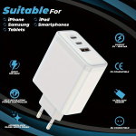 65W USB C įkroviklis su GaN technologija