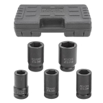 Ilgų 1" 27-41 mm &scaron;e&scaron;iakampių smūginių lizdų rinkinys