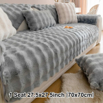 Žieminė sofa apdangalas pliu&scaron;inis baldų apsauga.,  pilka