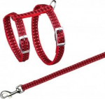 Trixie Kačių petne&scaron;os su pavadėliu, atspind., metal. sagtys, 22-42 cm-10 mm, 1.20 m