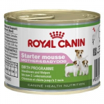 Royal Canin augantiems &scaron;uniukams Starter mousse, 195 g