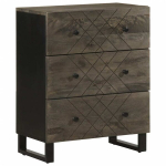 Indauja juoda 60x33x75 cm masyvo mango