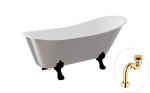 Vonia Besco Olaya Glam 160, Silver+Black, su sifonu Klik-klak Gold
