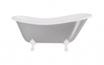 Vonia Besco Otylia Glam 160, Silver+White (be sifono, be persipylimo skylės)