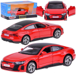 Metalinis automobilis AUDI RS e-tron GT su garso ir &scaron;viesos efektais, raudonas