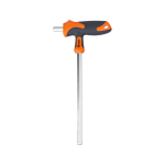 &Scaron;e&scaron;iakampis raktas HEX 10 mm su T formos rankena Bradas, 1 vnt., long
