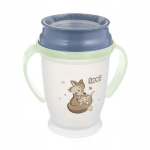 Puodelis su rankenomis Lovi 360 Night&Day Fox, 9 mėn+, 250 ml