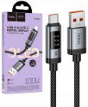 Hoco U148 Usb-a į Usb-c kabelis, 100w, 6a, 1.2m, su ekrano