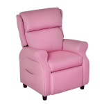 Vaiki&scaron;kas sofos krėslas su atrama kojoms, porankiais, reguliuojamu atlo&scaron;u, atpalaiduojantis krėslas, vaiki&scaron;ka sofa, kėdė, gultas, vaiki&scaron;ka sofa 3&ndash;5 metų berniukams ir mergaitėms, rožinė