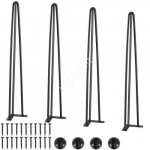 71 cm juodos stalo kojos (4 vnt., 408,2 kg talpa, 3 strypai)