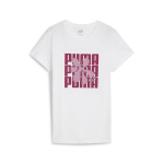 PUMA laisvalaikio mar&scaron;kinėliai moterims GRAPHICS Puma Wording Tee PUMA White - 68299702, balti