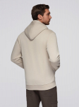 BASIČ vyri&scaron;kas neprisegamas megztinis su kapi&scaron;onu &ndash; &scaron;viesiai smėlinis V1 OM 0178