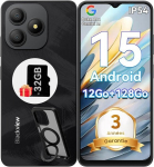 Telefonas Blackview WAVE 9C 6.56" 12GB+128GB 13MP+8MP 5000mAh Android 15 Face ID - Juoda