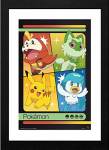 Abystyle "pok&eacute;mon Scarlet & Violet Starters" rėminamas plakatas 30x40cm