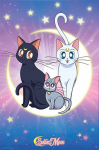 Sailor Moon plakatas su Luna, Artemidė ir Diana (91.5x61 cm)