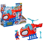 Spidey komandos sraigtasparnis, 7,5 cm figūrėlė ir transporto priemonė su &scaron;audomuoju projektu, Marvel Spidey ir jo nepaprasti draugai, nuo 3 metų