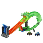 Hot Wheels - Monstriniai Vairai - Drakono Ha, &Scaron;arks vs. Dinos - Hot Wheels - JFR06