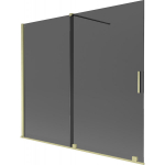 Vonios sienelė Mexen Velar, 180 x 150 cm, Brushed gold/Graphite