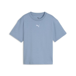 PUMA laisvalaikio mar&scaron;kinėliai mergaitėms PUMA ESS Centered Cat Logo Boxy Tee G Cool - 68513134, &scaron;viesiai mėlyni