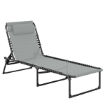 Gultas gultas 189x58x30 cm &scaron;viesiai pilka, metalas, sulankstomas