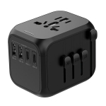 Universalus kelioninis adapteris, 2xUSB-A, 2xUSB-C