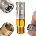 Gniazdo QuickConnect M22 INOX &ndash; Nerūdijančio Plieno, I&scaron;orinis Sriegis M22, Maks. Slėgis 150 bar
