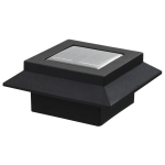Saul. en. įkr. LED lauko &scaron;vies., 6vnt., juod. sp., 12cm, kvad.