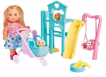 Lėlė Evi su &scaron;uniukais žaidimų parke Simba Evi Love