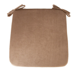 Pagalvė kėdei Home4You Velvet 39x39x2,5 cm, smėlio