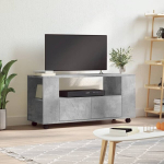 Televizoriaus spintelė vidaXL, 102x34,5x43 cm, pilka