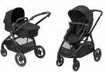 Maxi-Cosi universalus vežimėlis Zelia Luxe 2in1, Twillic Black