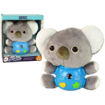 Interaktyvus pliu&scaron;inis žaislas - koala Lean Toys, pilka